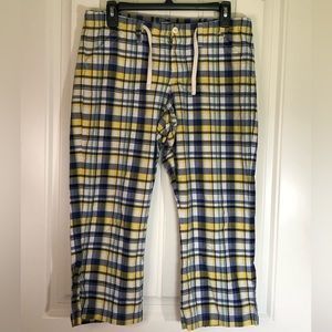 American Eagle Outfitters Capris, Women’s Size 6, Blue Yellow & White